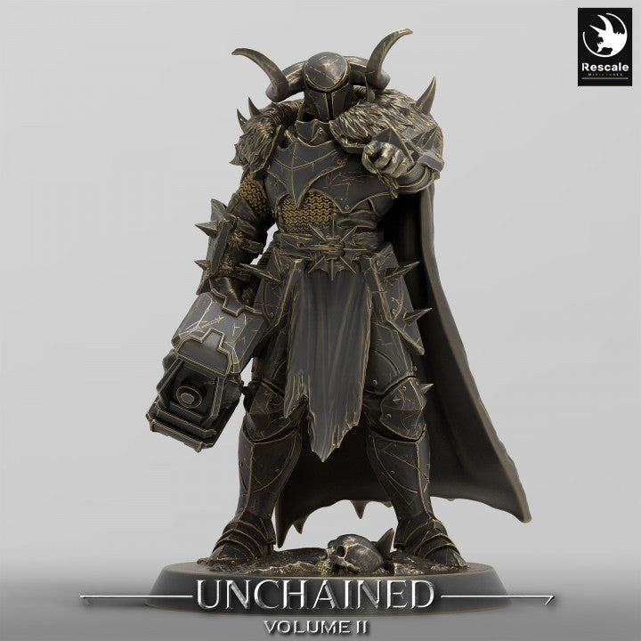 Collection Unchained Warrior Infantry Fighter Human | Medium | Rescale Miniatures | D&D DnD Pathfinder Miniature