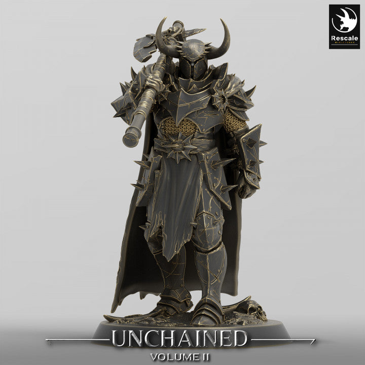Collection Unchained Warrior Infantry Fighter Human | Medium | Rescale Miniatures | D&D DnD Pathfinder Miniature