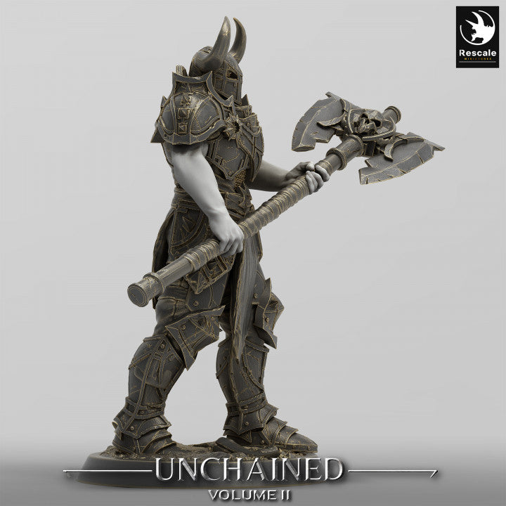 Armored Human Commander Warrior | Medium | Rescale Miniatures | D&D DnD Pathfinder Miniature