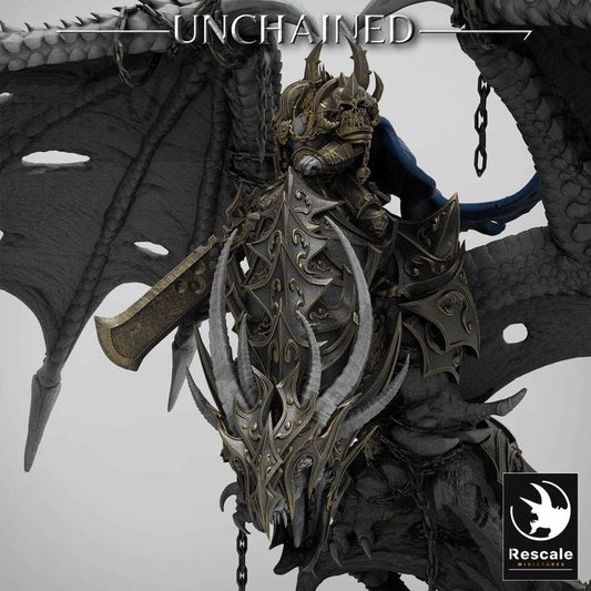 Unchained Dragon - Mounted (100mm Base)