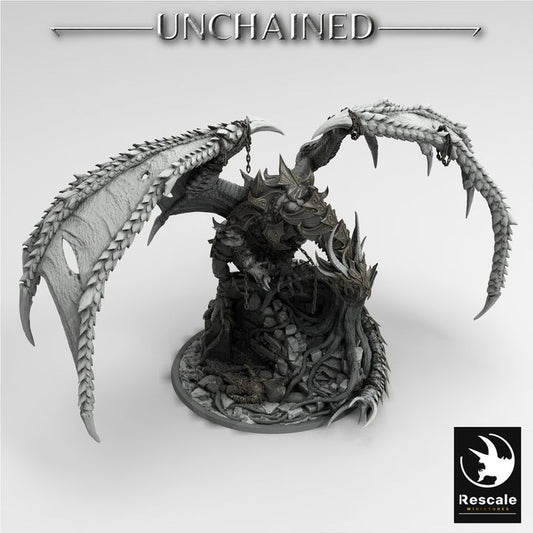 Unchained Dragon - Mounted (100mm Base)