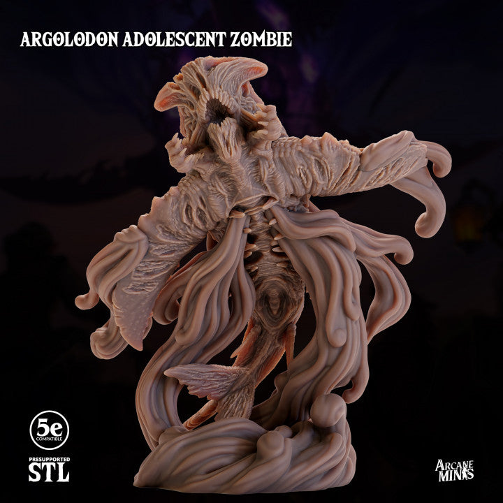 Undead Dragon Skeletal Argolodon | Large | Sordane Publishing | D&D DnD Pathfinder Miniature