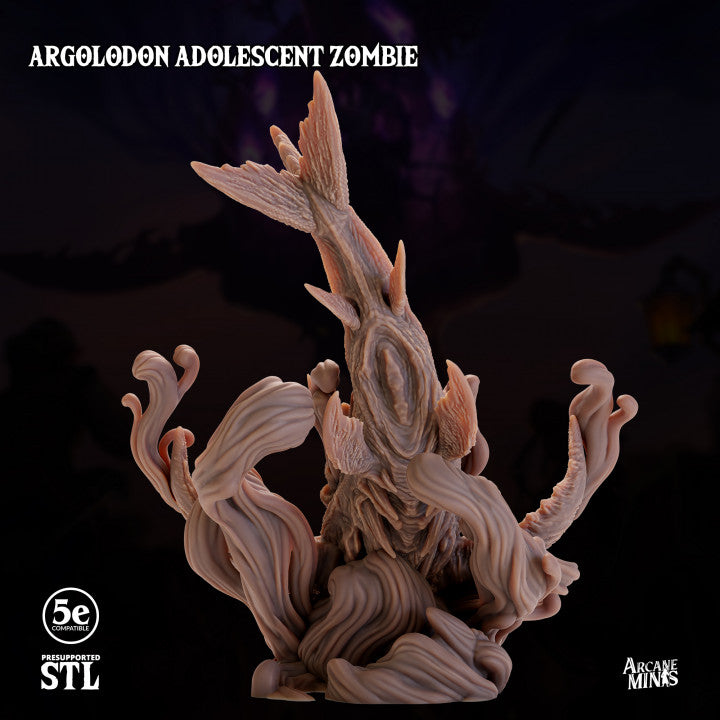 Undead Dragon Skeletal Argolodon | Large | Sordane Publishing | D&D DnD Pathfinder Miniature