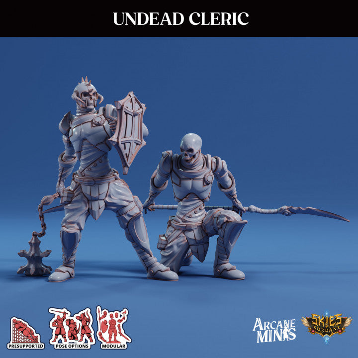 Undead Cleric Guard Miniature | Medium | Sordane Publishing | D&D DnD Pathfinder Miniature
