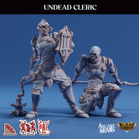 Undead Cleric Guard Miniature | Medium | Sordane Publishing | D&D DnD Pathfinder Miniature