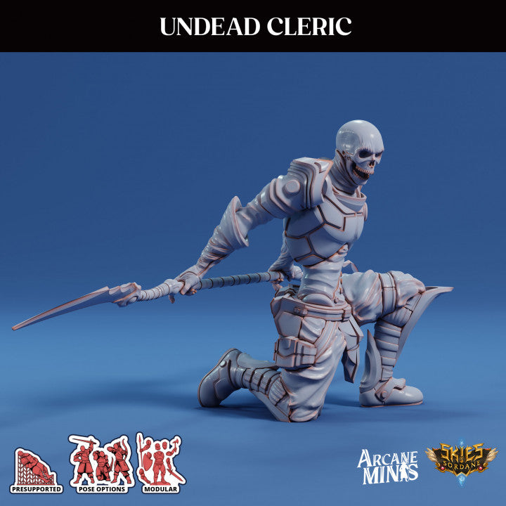Undead Cleric Guard Miniature | Medium | Sordane Publishing | D&D DnD Pathfinder Miniature