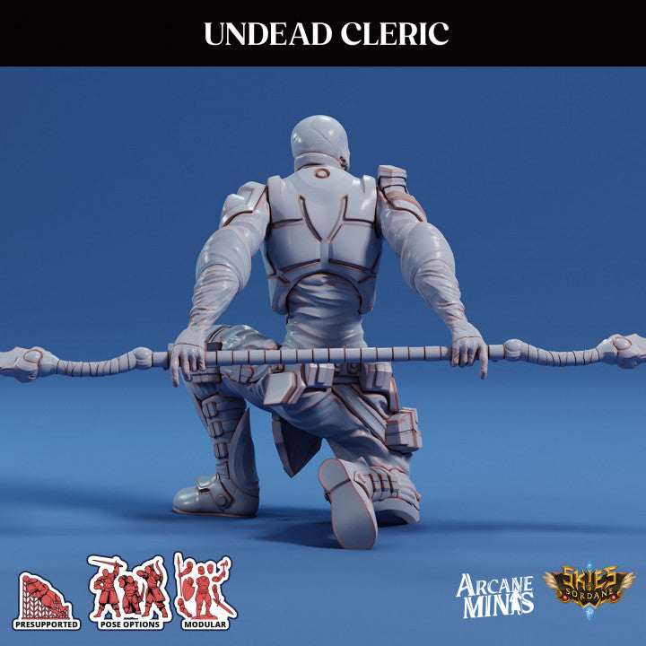 Undead Cleric Guard Miniature | Medium | Sordane Publishing | D&D DnD Pathfinder Miniature