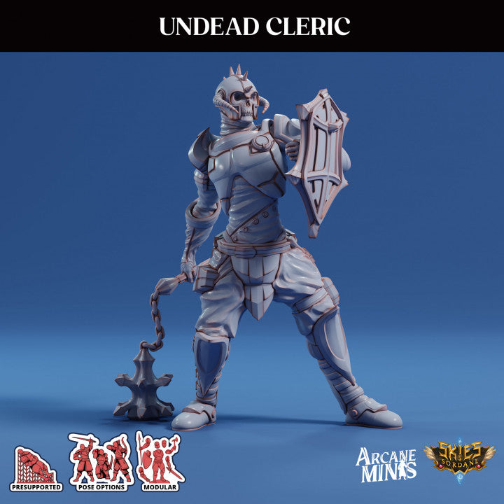 Undead Cleric Guard Miniature | Medium | Sordane Publishing | D&D DnD Pathfinder Miniature
