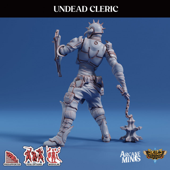 Undead Cleric Guard Miniature | Medium | Sordane Publishing | D&D DnD Pathfinder Miniature