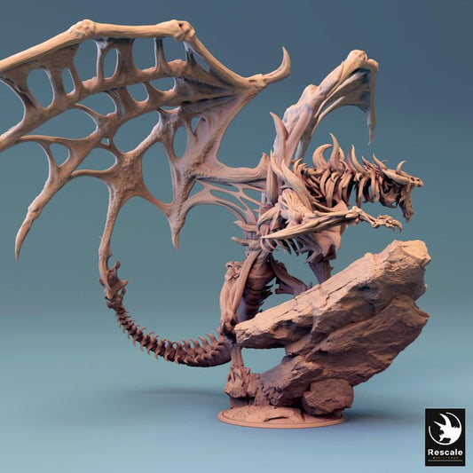 Undead Dragon - Climbing Pose (100mm Base)