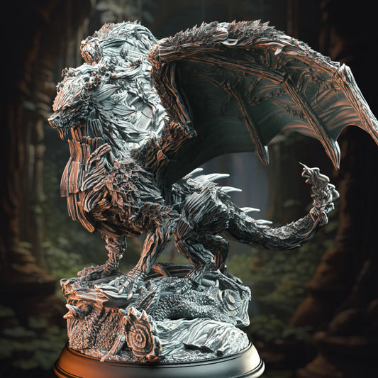 Ancient Fey Dragon - Underthwyn (100mm Base)