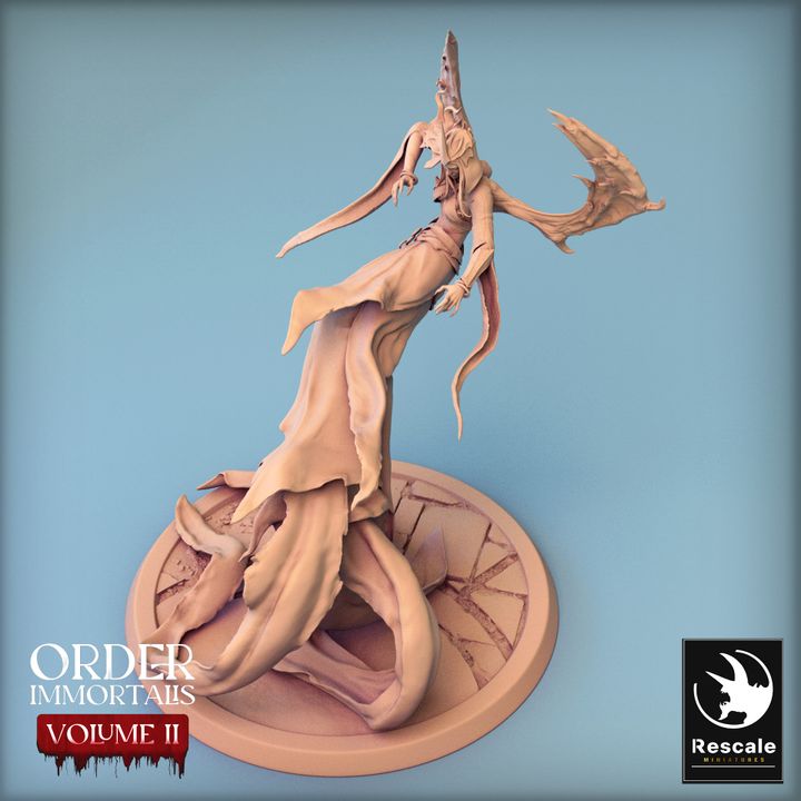 Vampire Undead Queen Regal Miniature Large | Rescale Miniatures | D&D DnD Pathfinder Miniature