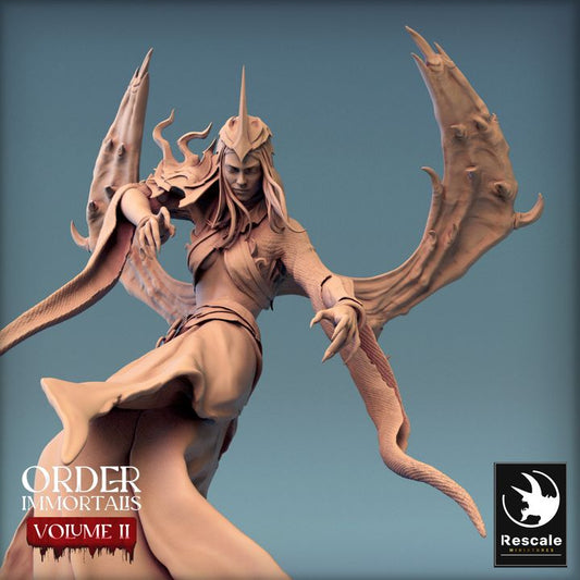 Vampire Undead Queen Regal Miniature Large | Rescale Miniatures | D&D DnD Pathfinder Miniature