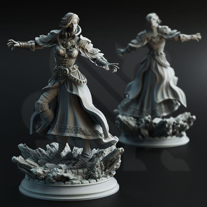 Psionic Mindweaver Seer - Violet (25mm Base)