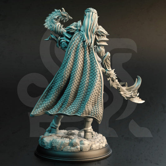 High Elf Spellblade Warrior Miniature (Medium) | DM Stash | Painting D&D Tabletop Miniature Pathfinder 5e