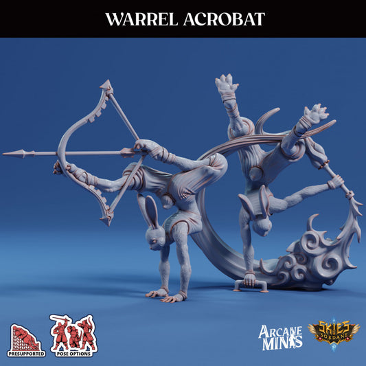 Acrobat Warrel Performer Miniature | Medium | Sordane Publishing | D&D DnD Pathfinder Miniature