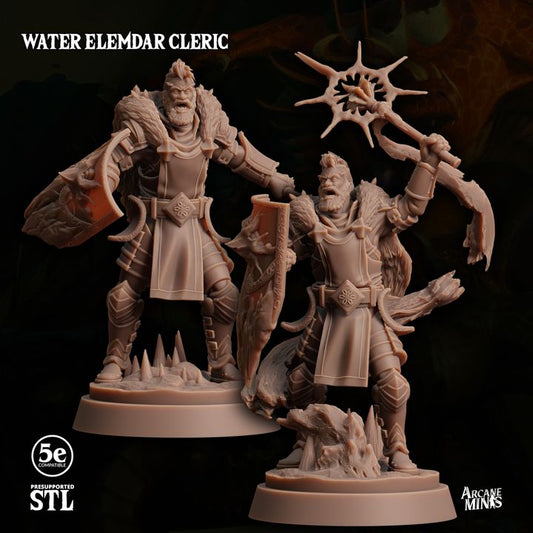Water Elemdar Cleric - Casting (25mm Base)