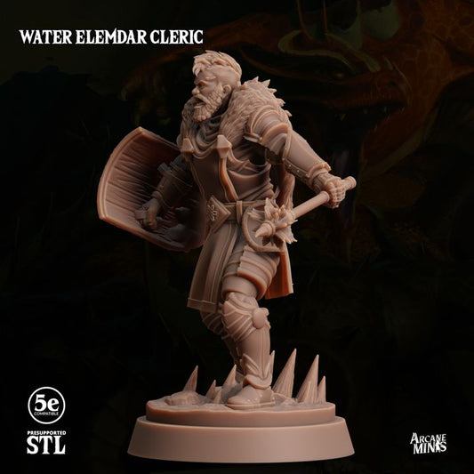 Water Elemdar Cleric - Casting (25mm Base)