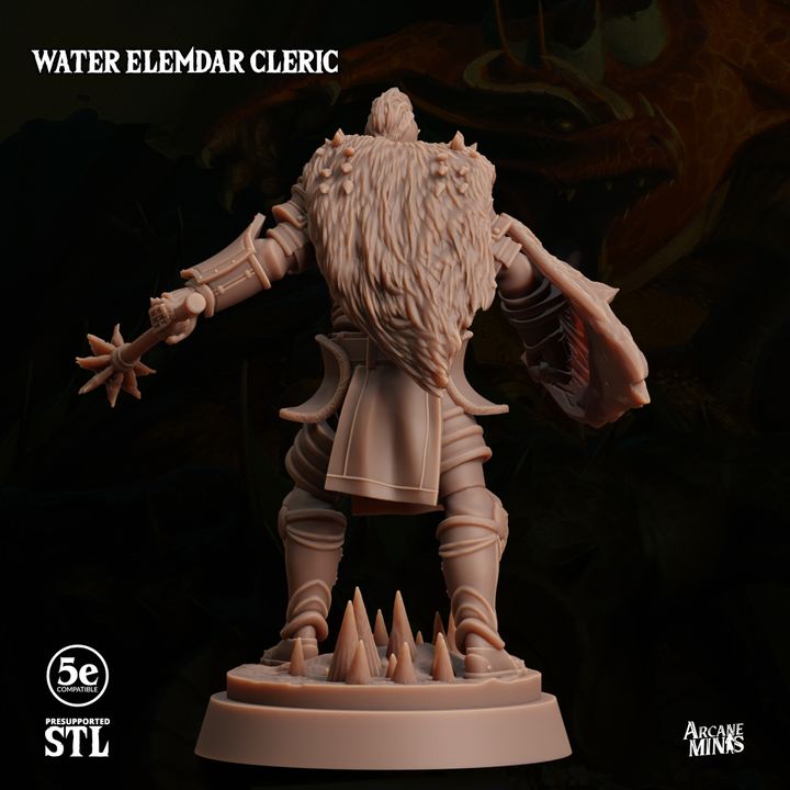 Water Elemdar Cleric - Casting (25mm Base)