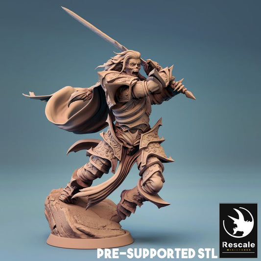 Nécromancien contre Guerrier Rat – Combat (socle 25 mm)