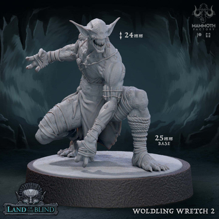 Woldling Wretch Monstrosity Creature Miniature | Medium | Mammoth Factory | D&D DnD Pathfinder Miniature