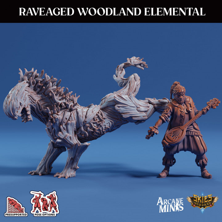 Ravaged Woodland Elemental - Standing (100mm Base)