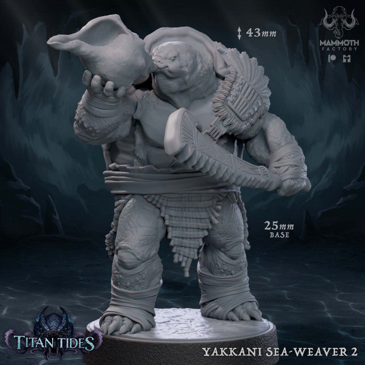 Sea-Weaver Amphibious Creatures | Medium | Mammoth Factory | D&D DnD Pathfinder Miniature