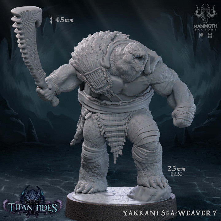 Sea-Weaver Amphibious Creatures | Medium | Mammoth Factory | D&D DnD Pathfinder Miniature
