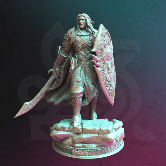 Elven Paladin - Guard (25mm Base)