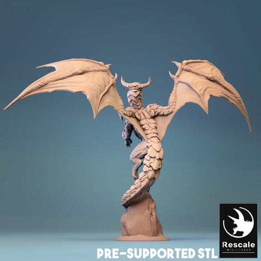 Young Cloud Dragon - Majestic (50mm Base)