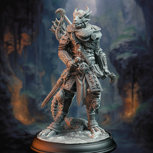 Dragonborn Ranger - Stance (25mm Base)