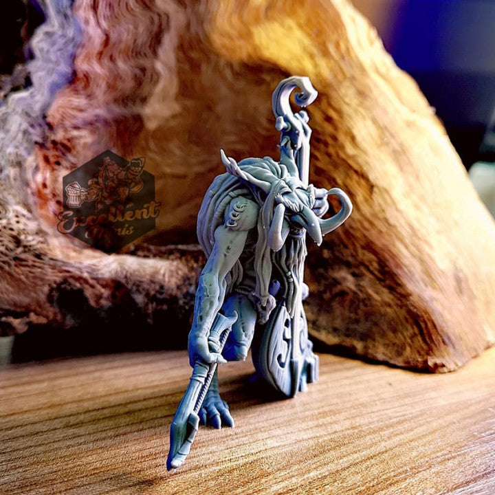 Troll Bard Musician Warrior Miniature | Large | Artisan Guild | D&D DnD Pathfinder Miniature