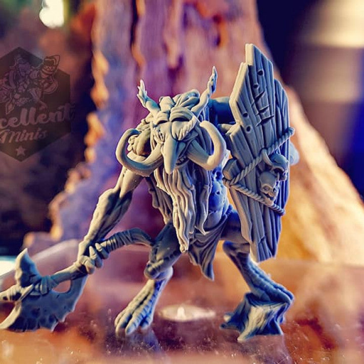 Troll Bard Musician Warrior Miniature | Large | Artisan Guild | D&D DnD Pathfinder Miniature