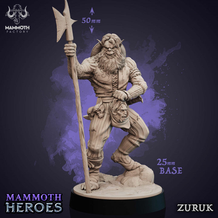 Sellsword Halberd Warrior Humanoid | Medium | Mammoth Factory | D&D DnD Pathfinder Miniature