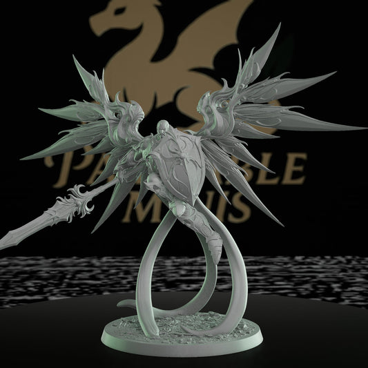 Aurelian Skyblade Angel Paladin Miniature | Large | Rescale Miniatures | D&D DnD Pathfinder Miniature