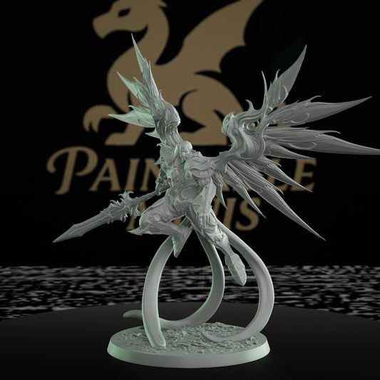 Aurelian Skyblade Angel Warrior Miniature | Large | Rescale Miniatures | D&D DnD Pathfinder Miniature