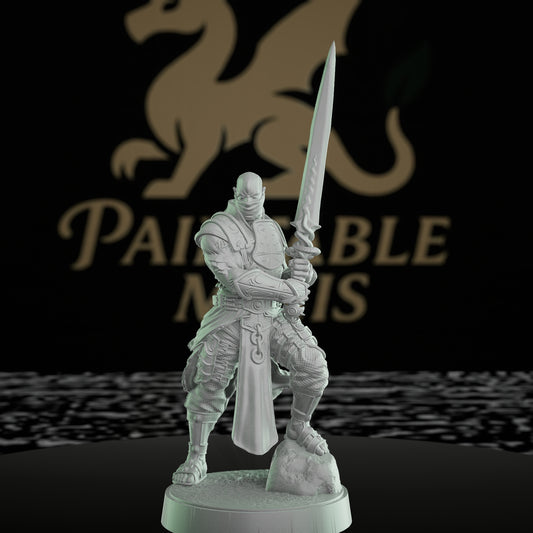Beloved Fighter Champion Figure Sword | Medium | Mammoth Factory | D&D DnD Pathfinder Miniature