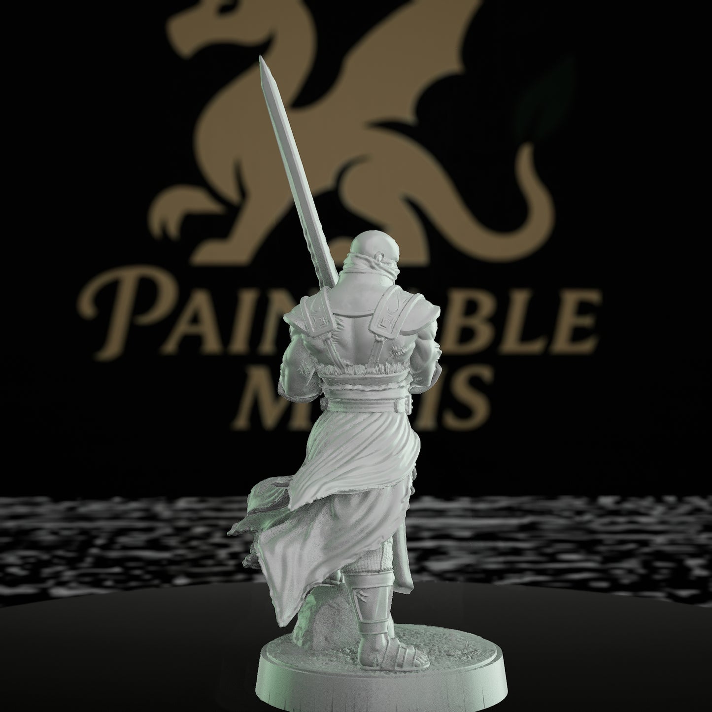 Beloved Fighter Champion Figure Sword | Medium | Mammoth Factory | D&D DnD Pathfinder Miniature