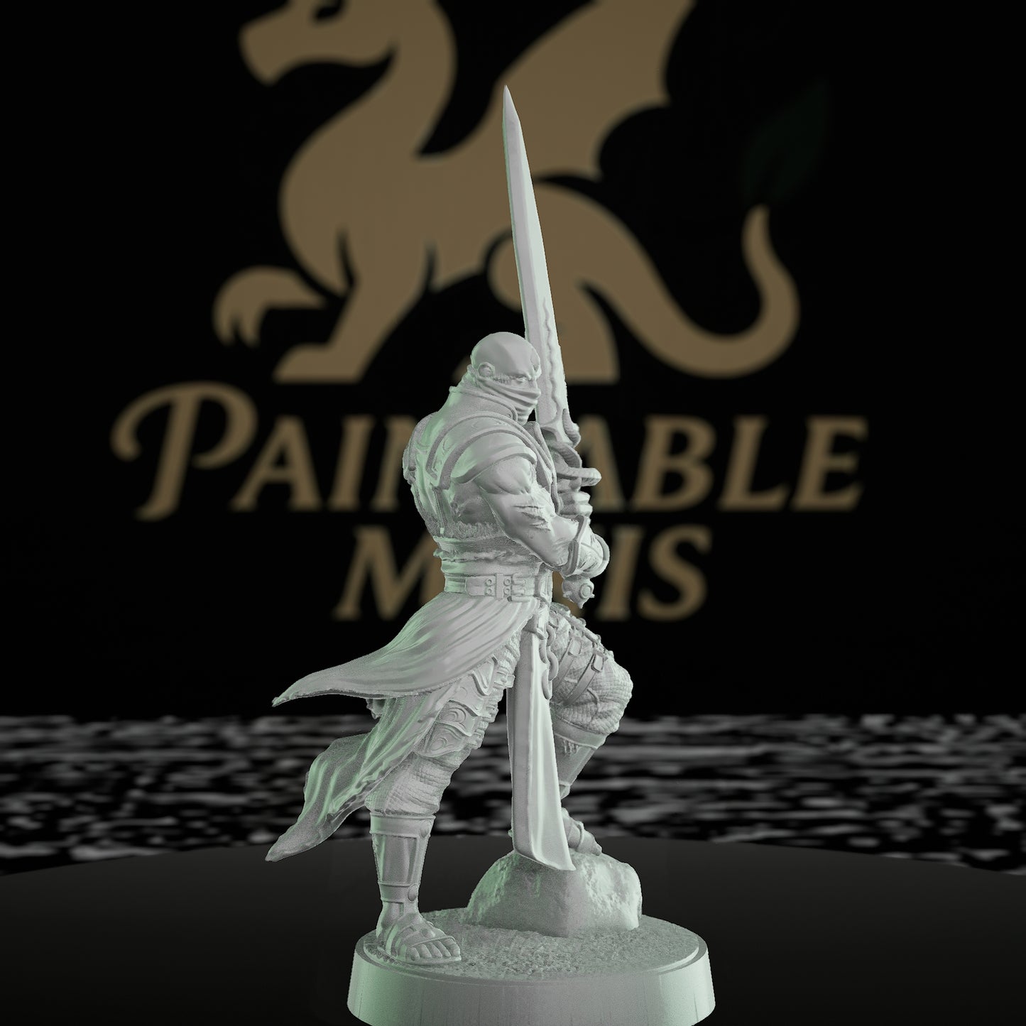 Beloved Fighter Champion Figure Sword | Medium | Mammoth Factory | D&D DnD Pathfinder Miniature