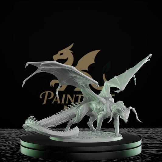 Black Dragon Huge Monster | Large | Rescale Miniatures | D&D DnD Pathfinder Miniature