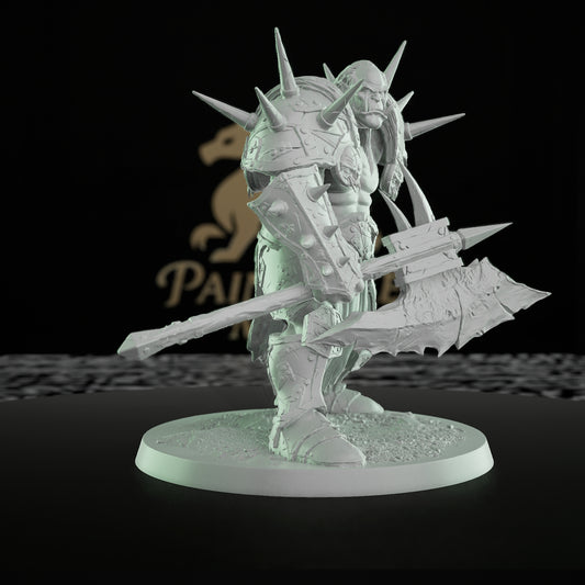 Collection Orc Warlord Spiked Armor Axe | Large | Rescale Miniatures | D&D DnD Pathfinder Miniature