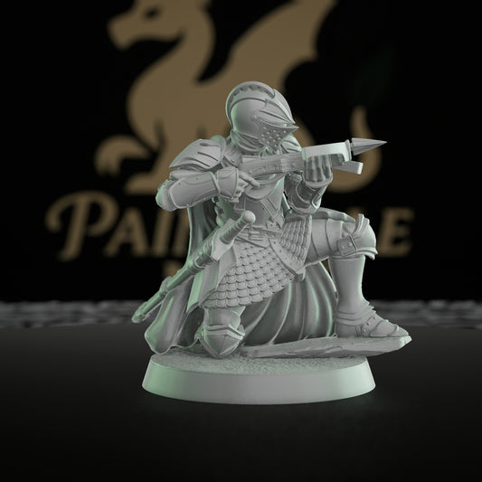 Chivalrian Knight Crossbow Figure Medium | Mammoth Factory | D&D DnD Pathfinder Miniature