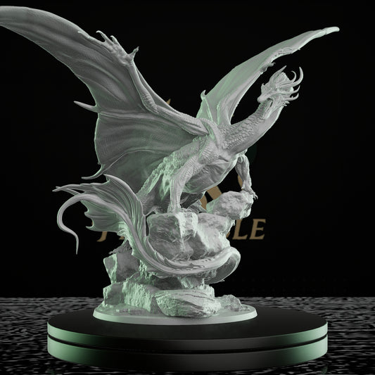Copper Dragon RPG Miniature | Huge | Rescale Miniatures | D&D DnD Pathfinder Miniature