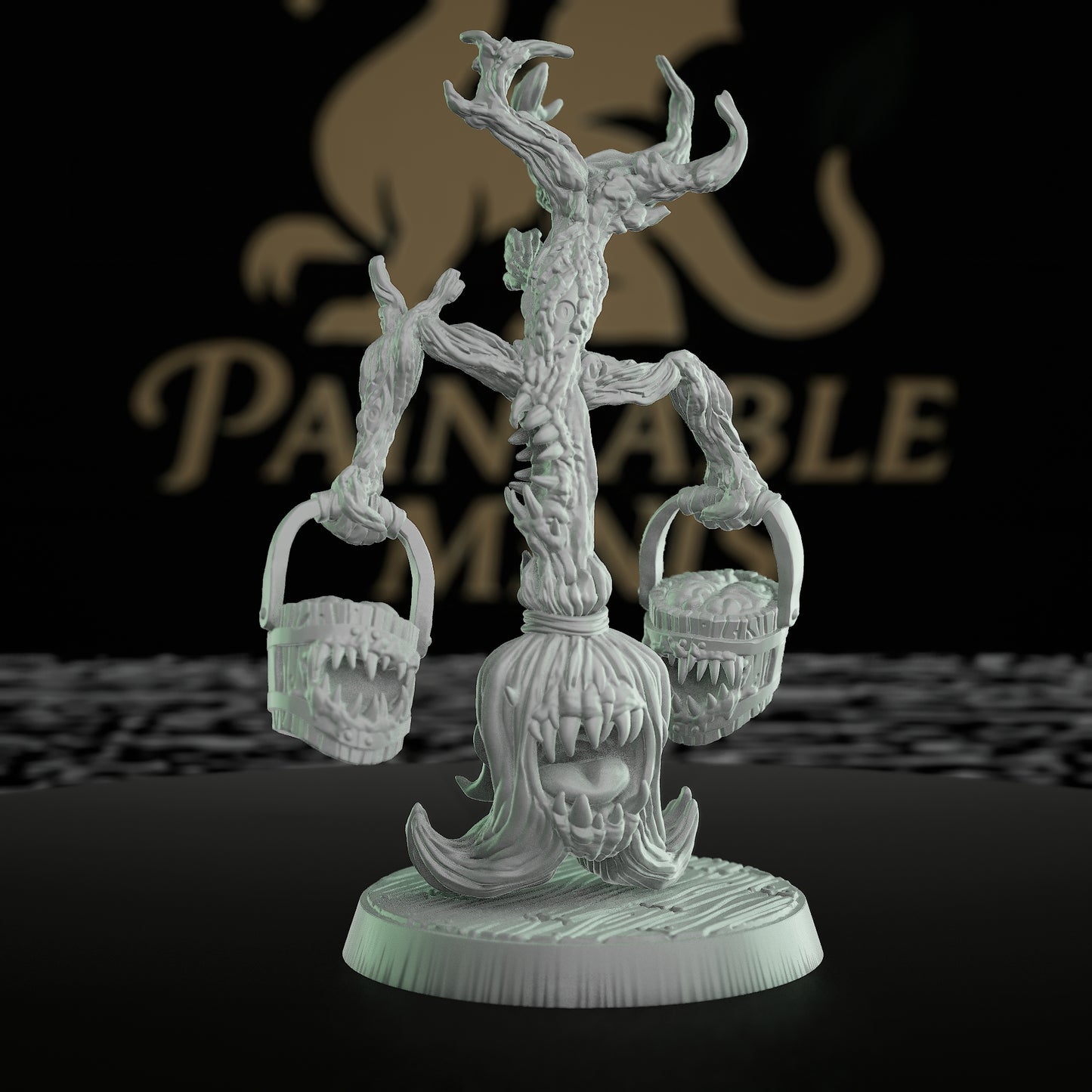 Crazed Broom Monstrosity Miniature RPG Monster | Medium | Mammoth Factory | D&D DnD Pathfinder Miniature