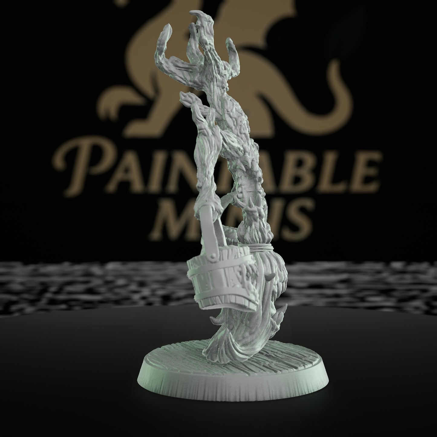 Crazed Broom Monstrosity Miniature RPG Monster | Medium | Mammoth Factory | D&D DnD Pathfinder Miniature