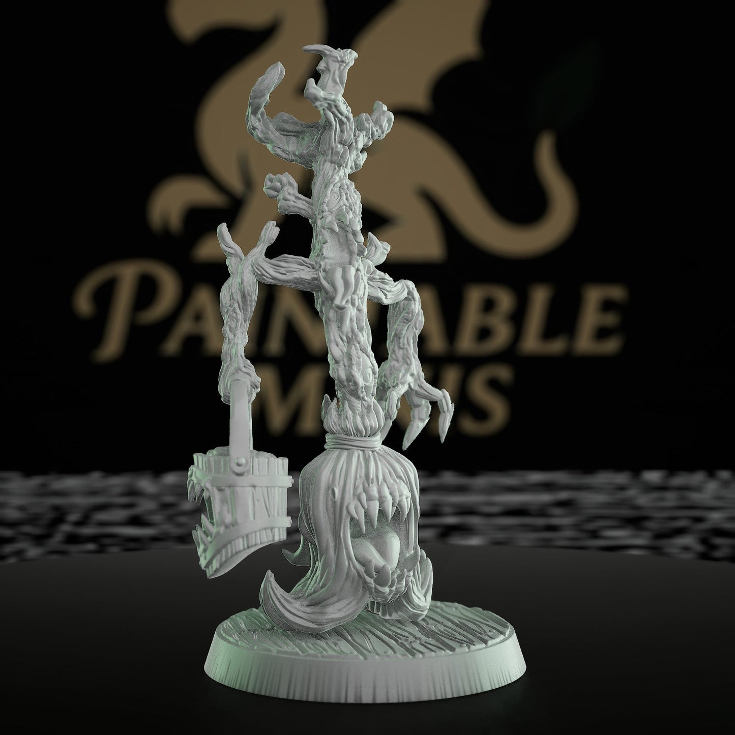 Crazed Broom Monstrosity Miniature RPG Monster | Medium | Mammoth Factory | D&D DnD Pathfinder Miniature