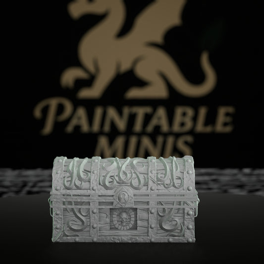 Mimic Chest Monster Miniature | Dungeons and Dragons Monstrosity | RPG Tabletop Miniature DnD Painting