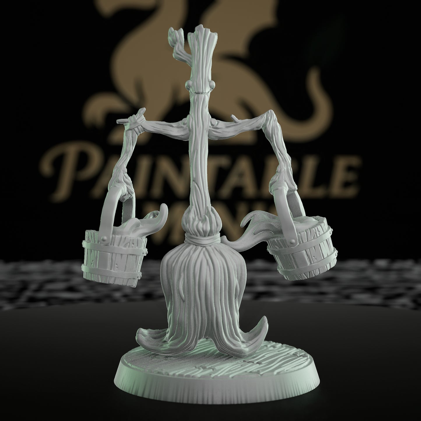 Enchanted Broom Construct Miniature | Dungeons and Dragons Mini RPG Tabletop Miniature | DnD Painting Pathfinders