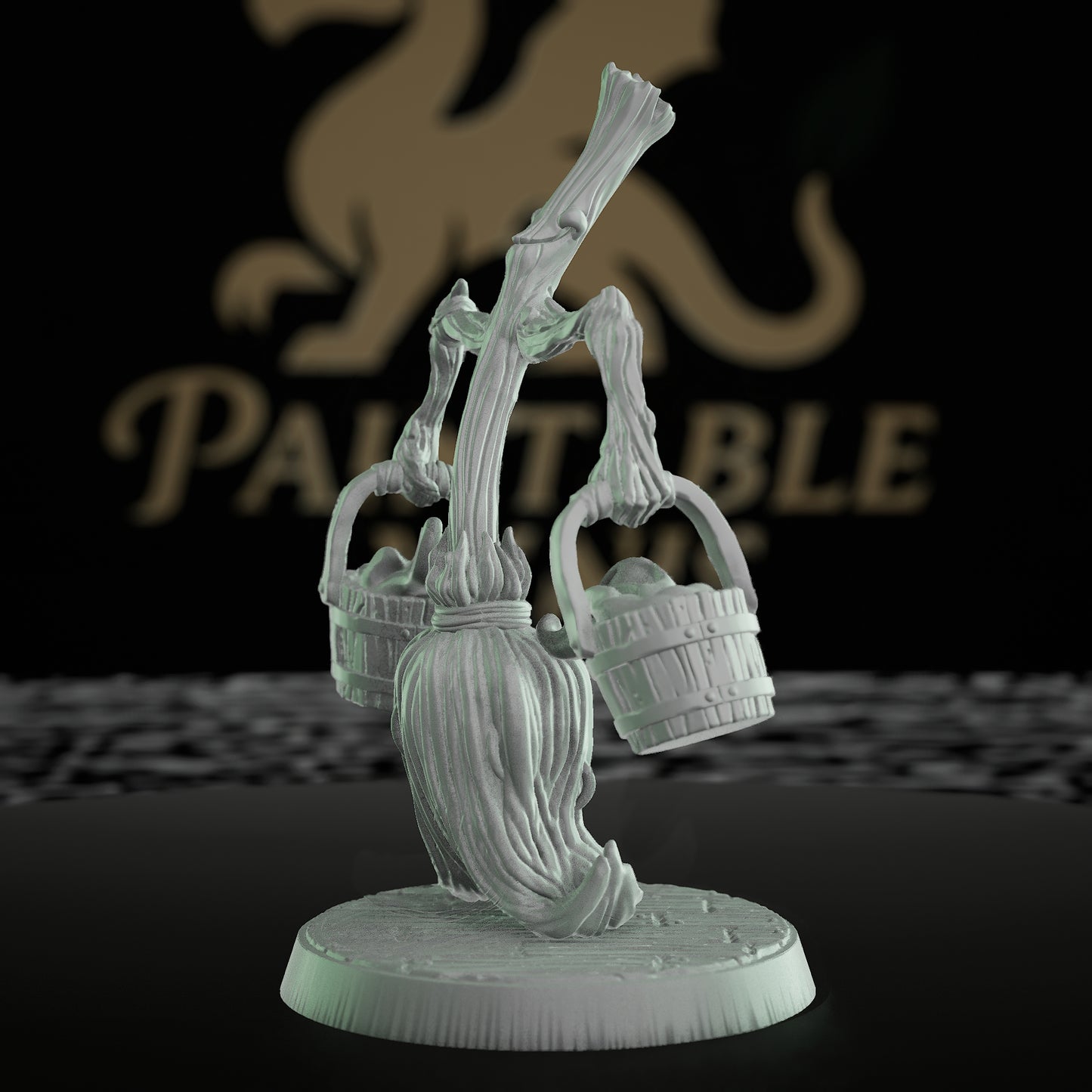 Enchanted Broom Construct Miniature | Dungeons and Dragons Mini RPG Tabletop Miniature | DnD Painting Pathfinders