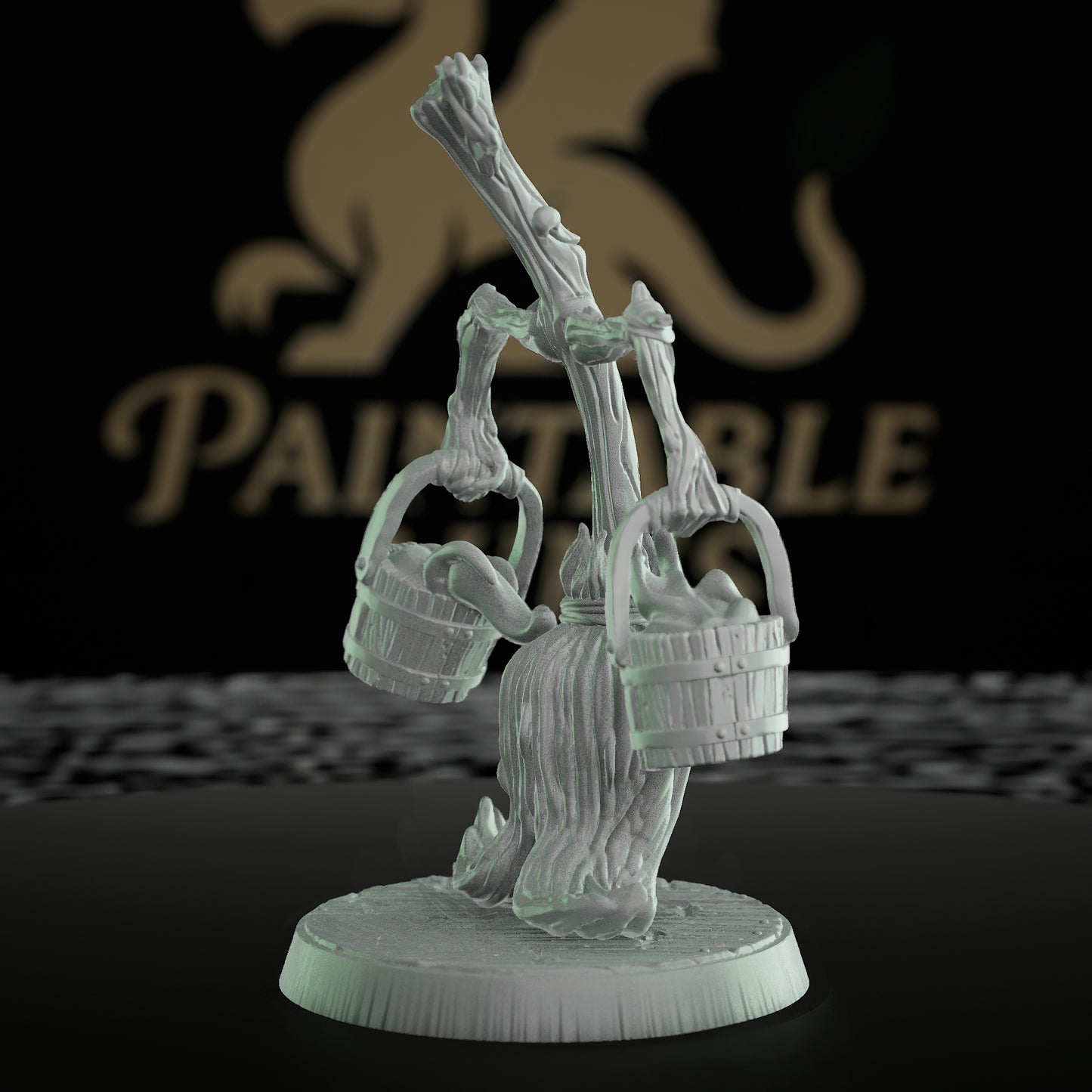 Enchanted Broom Construct Miniature | Dungeons and Dragons Mini RPG Tabletop Miniature | DnD Painting Pathfinders